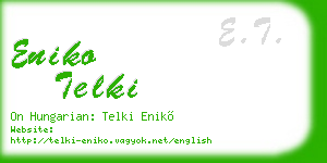 eniko telki business card