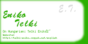 eniko telki business card